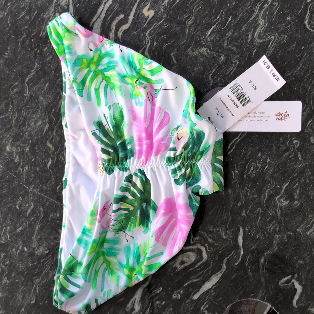 PilyQ Mingos  Embroidered Bikini Bottom